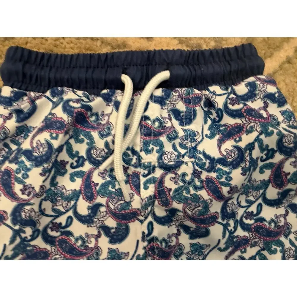Sfera Baby Boys Paisley Short length Swim trunks Lined 6-12 Months